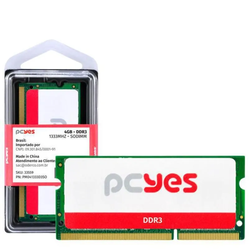 Memoria Sodimm 4gb Ddr3 1333mhz Pra Notebbok Pm041333d3so