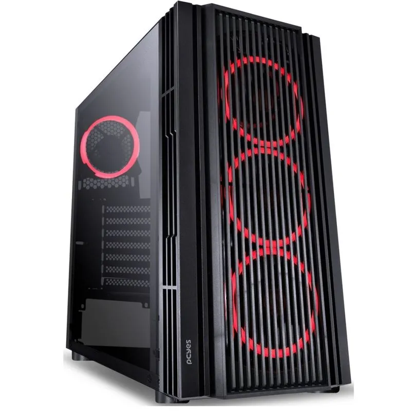 Gabinete ATX - PCYES - MID TOWER ATMOS - ATPTVM4FCV