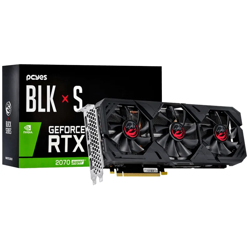 Placa de Video NVIDIA RTX PCYES 2070 SUPER 8GB OC PP2070SOC8DR6256 GDDR6 256BIT