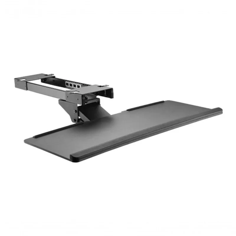 Suporte de Mesa para Teclado PLMST01A Retrátil com Apoio em Gel Preto