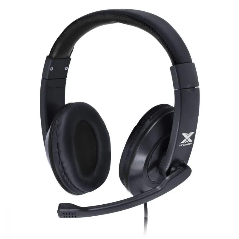 Fone Headset Gamer Vx Gaming V Blade Ii P2 Estéreo Com Microfone Retrátil E Ajuste De Haste - Preto