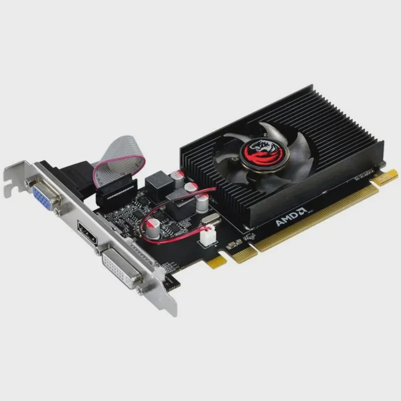 Placa de video pcyes amd radeon R5230 2GB DDR3 64 bits hdmi/vga/dvi PJR230RLP