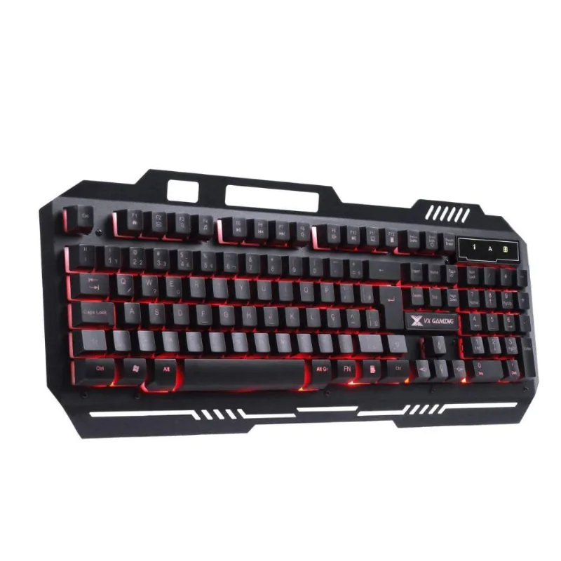 Teclado Gamer Gaming Shield Led Vermelho Sensação Mecânica