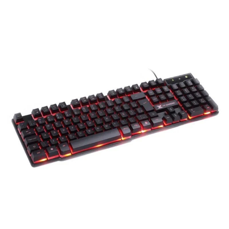 Teclado Gamer 107 Teclas12 Led Sensacao Tecla Mecanica
