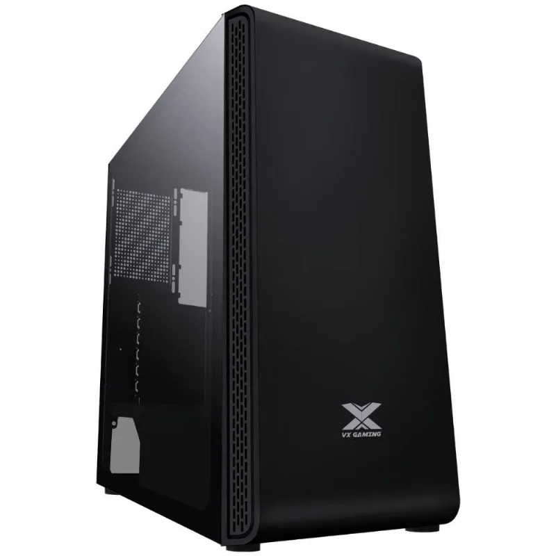 Gabinete Gamer Vx Gaming Vaux Com Janela Em Vidro Temperado - Preto