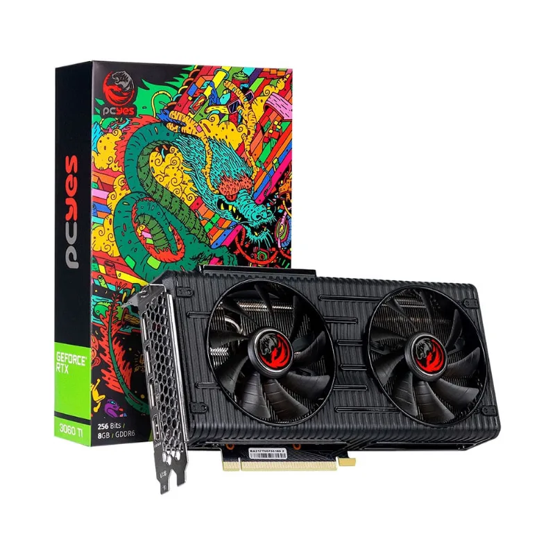Placa video pcyes 3060TI 8GB 256BT GDDR6