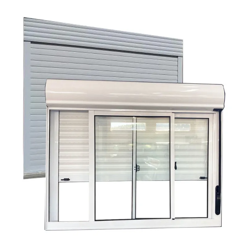 Janela De Aluminio Com Persiana Branco Manual Integrada 120x120cm - Alumasa