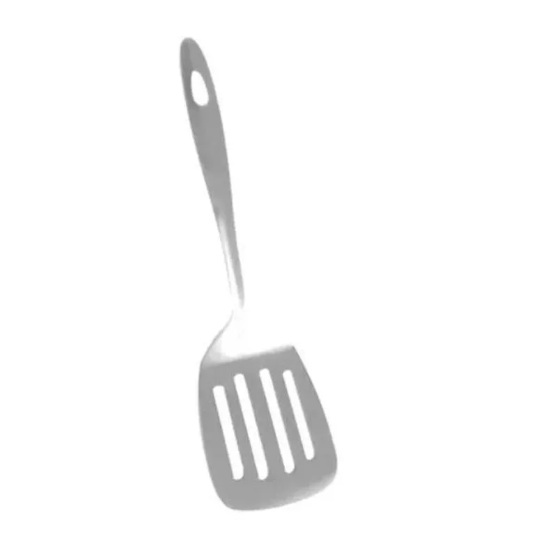 Espátula Vazada Aço Inox Utensílio Cozinha