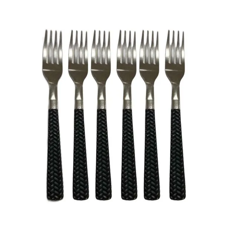 Kit 6 Garfo De Mesa Inox Linha Gramado