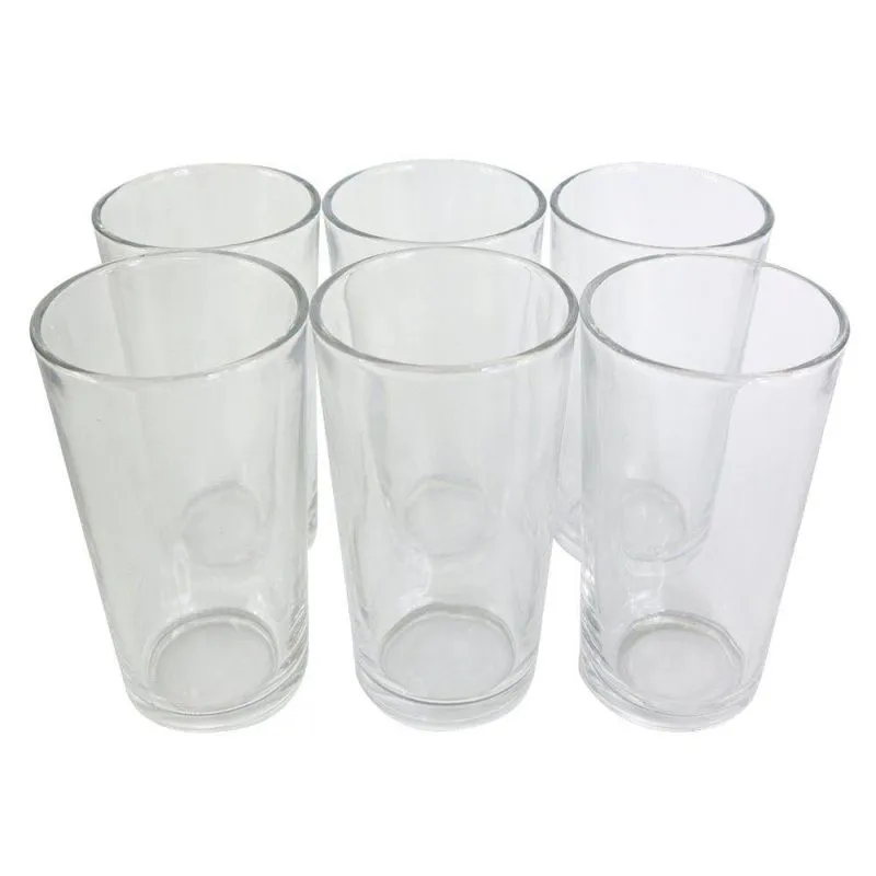 Conjunto De 06 Copos De Vidro Londres 240ml