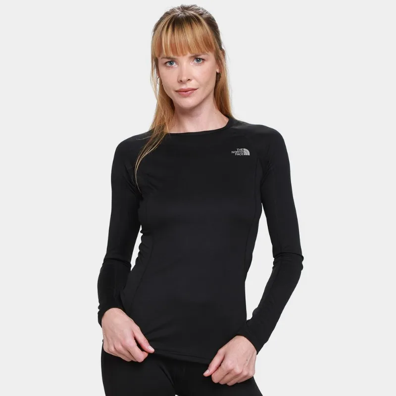 Camiseta Segunda Pele The Nort Face Light Crew Feminina - Feminino - Preto
