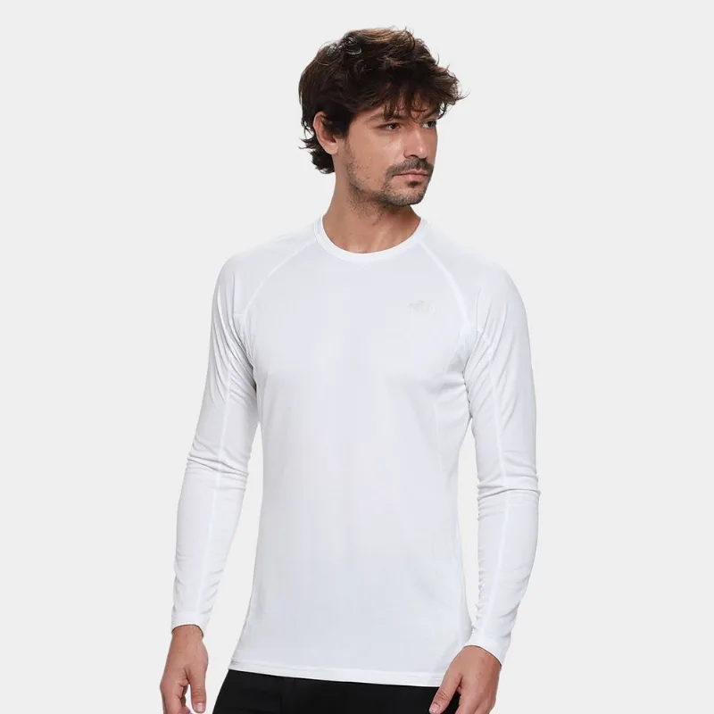 Camiseta Segunda Pele The Nort Face Light Crew Masculina - Masculino - Branco