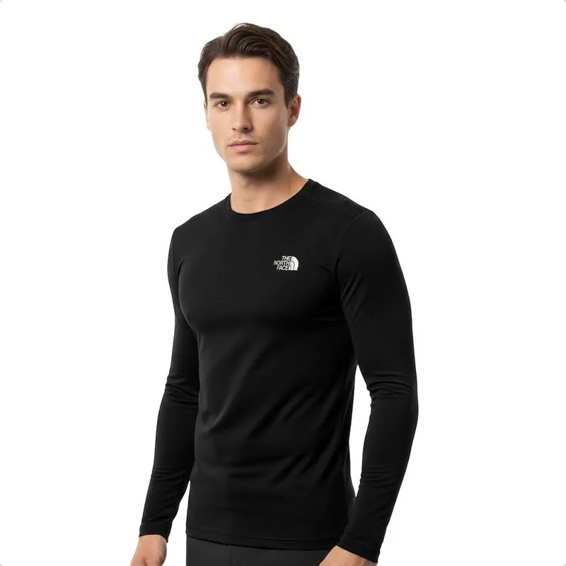 Camisa The North Face Masculina Segunda Pele Light L/S Crew M / Preto