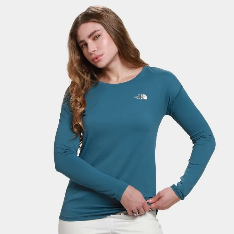 Camiseta The North Face Manga Longa Feminina - Feminino - Azul