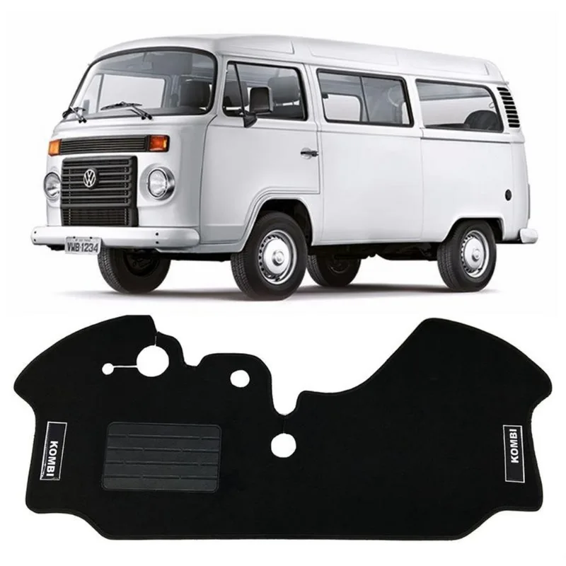 Tapete Carpete Kombi 2006/2015 Preto 1 peça