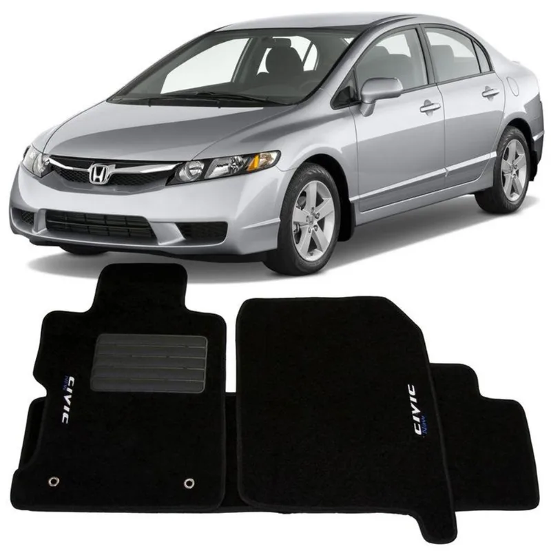 Tapete Carpete New Civic 2007/2014 Preto