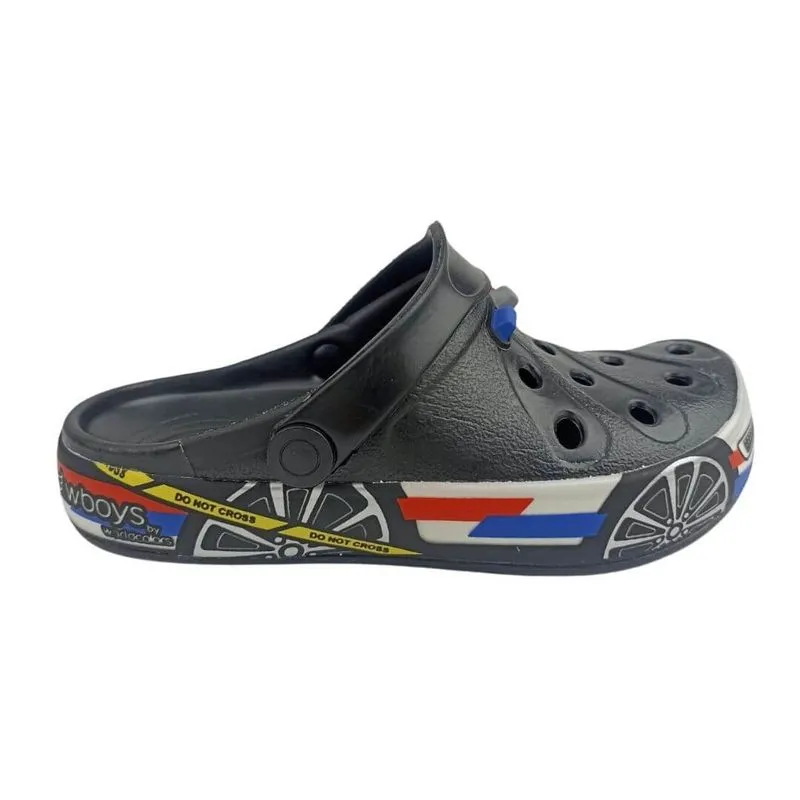Babuche Infantil Menino Wboys 300.015 Soft Mini 20/21 / PRETO/AZUL/VERMELHO