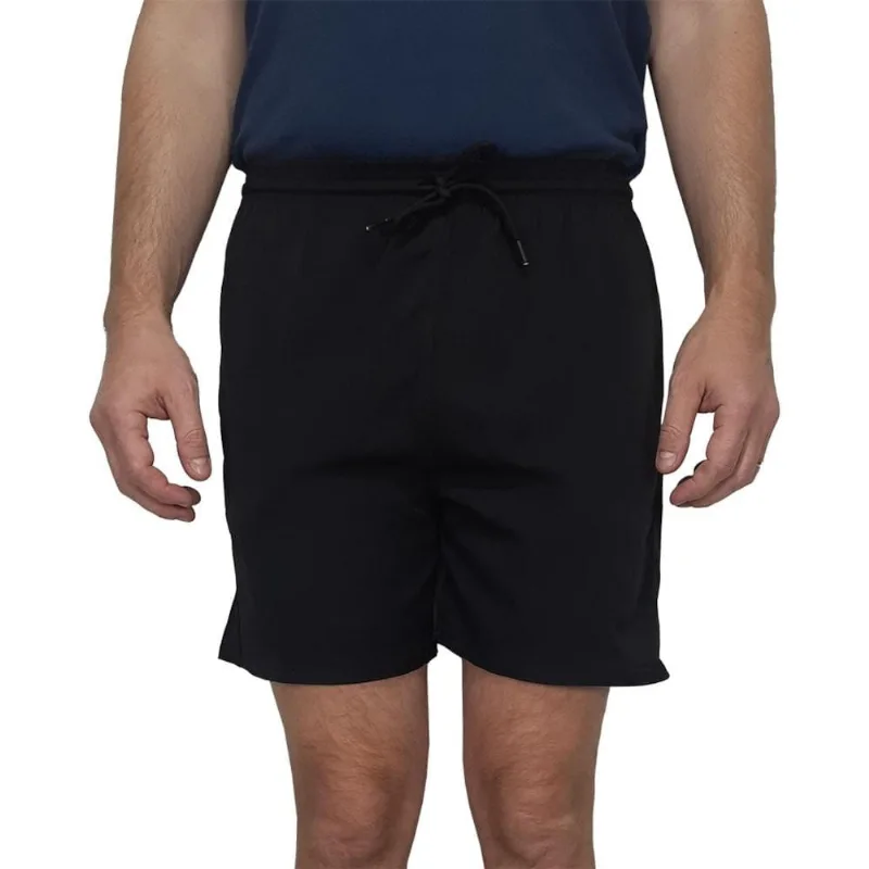 Shorts TNO Wave Beach Liso Plus Size Masculino XXG / Preto.