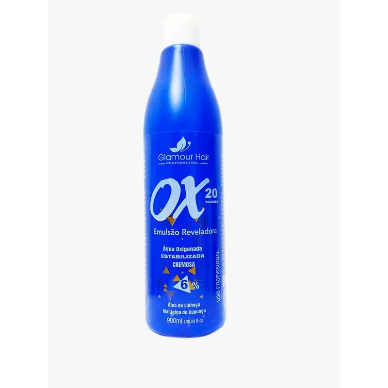 Emulsao Reveladora Ox 20 Vol 900ml Glamour Hair