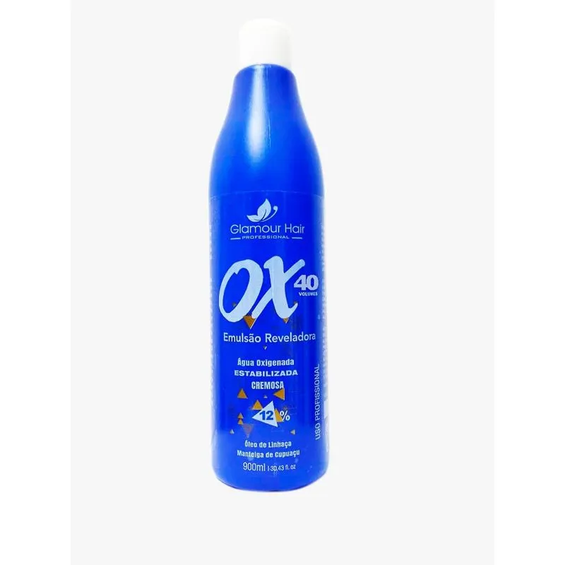 Emulsao Reveladora Ox 40 Vol 900ml Glamour Hair