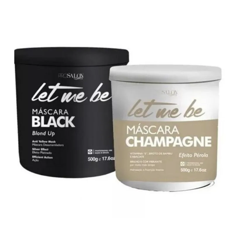 Matizadores Black Blond E Champagne Efeito Pérola Let Me Be