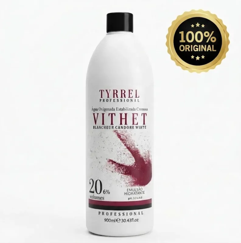Kit com 3 Agua Oxigenada Vithet Tyrrel Professional 900ml