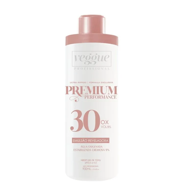 Água Oxigenada Premium 30 Volumes 900Ml Veggue Água Oxigenada Premium 30 Volumes 900Ml Veggue