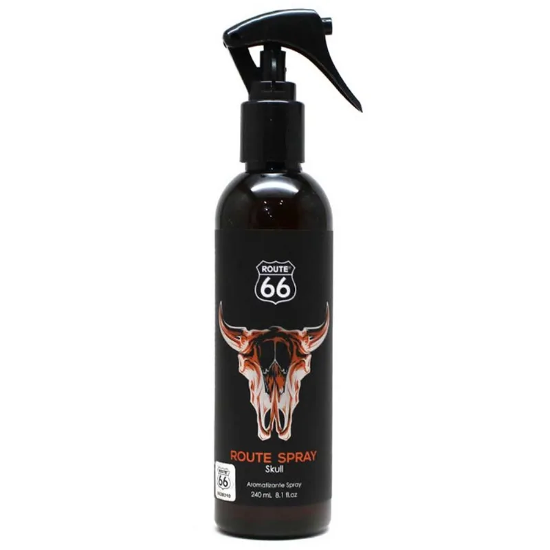 Aromatizante De Ambiente Spray Route 66 Skull Amadeirado 240ml Viking