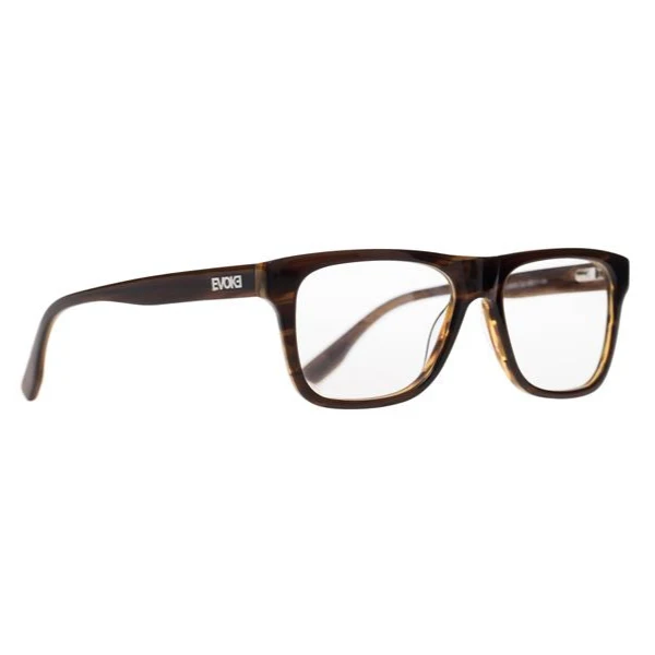 ÓCULOS DE GRAU EVOKE KOSMOPOLITE 3 T01 BROWN STRIPED CARAMEL TAM 52 MM