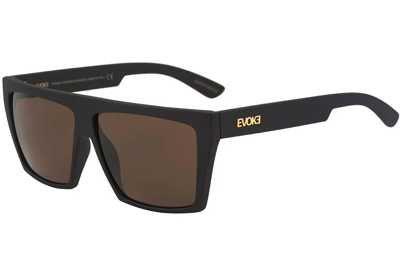 EVOKE EVK 15 - ÓCULOS DE SOL New Black Matte/ Brown Total