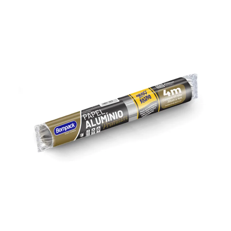 Rolo de Papel Alumínio BOMPACK Premiu, 0.30x4m