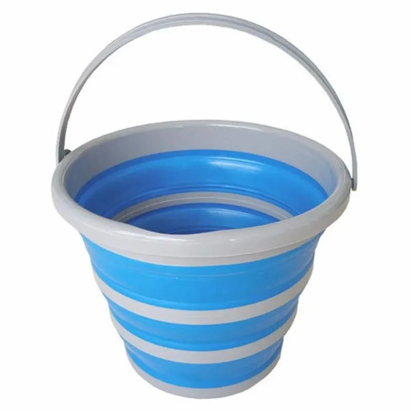Balde Dobrável BOMPACK 10L Azul Balde Dobrável BOMPACK 10L