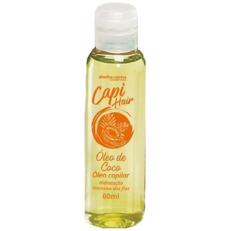 Óleo Capilar De Óleo De Coco Capi Hair Abelha Rainha 60ml