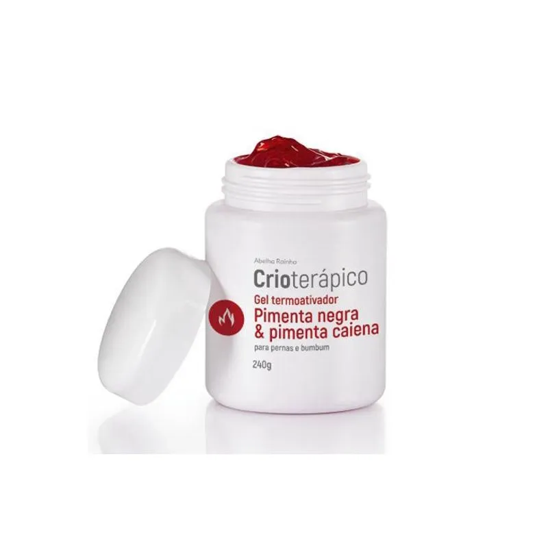 Crioterápico Gel Termoativador Pimenta Negra Pimenta Caiena