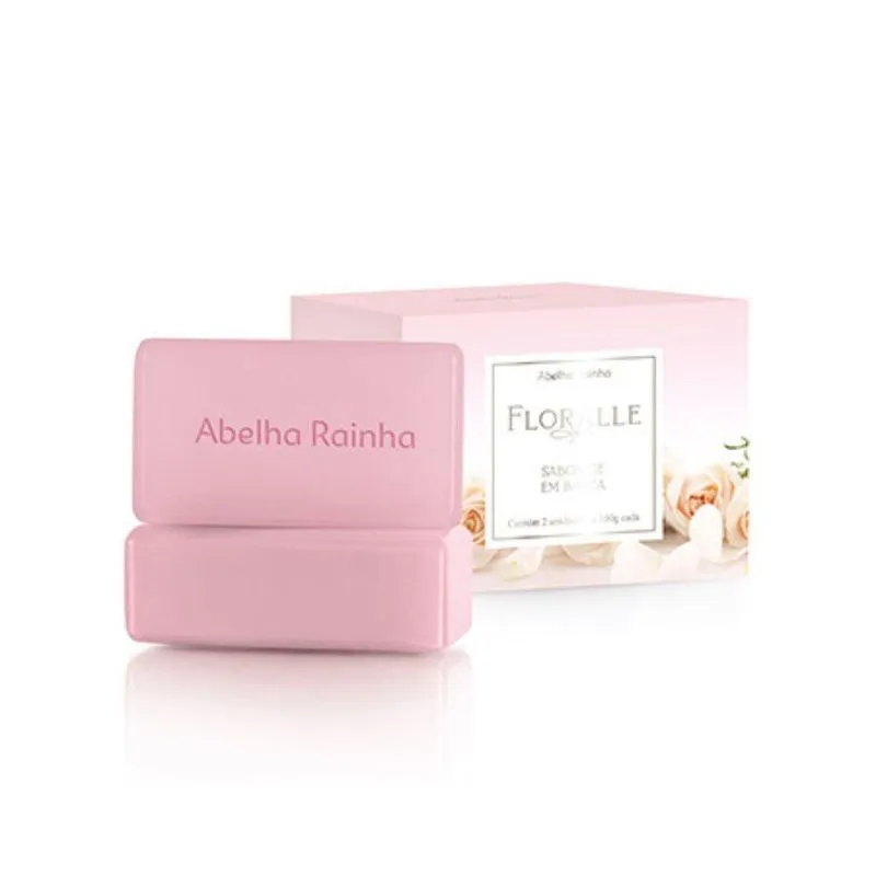 Sabonete Cremoso Em Barra Floralle 2un 100g Abelha Rainha