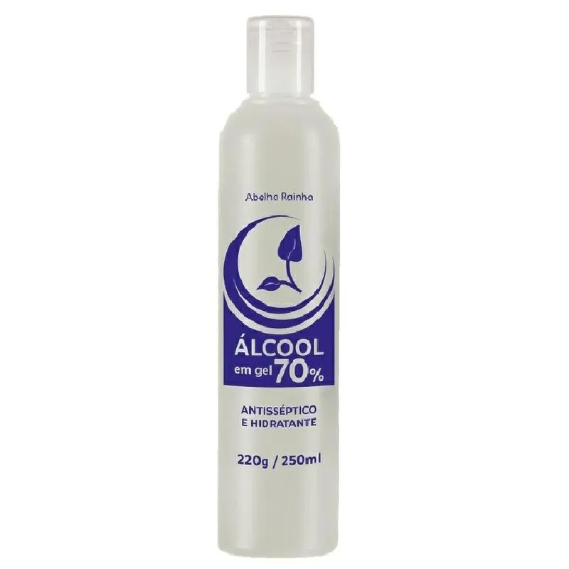Alcool Em Gel Antisséptico E Hidratante Abelha Rainha 250ml Alcool Em Gel Antisséptico E Hidratante Abelha Rainha 250ml