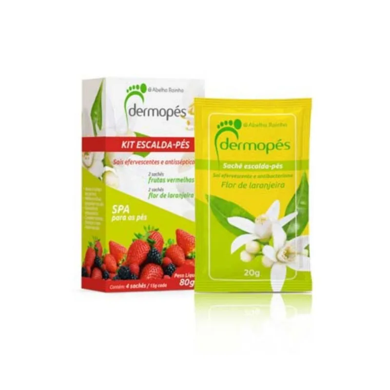 Escalda Pés Spa Para Os Pés Dermopes Abelha Rainha 4 X 20g