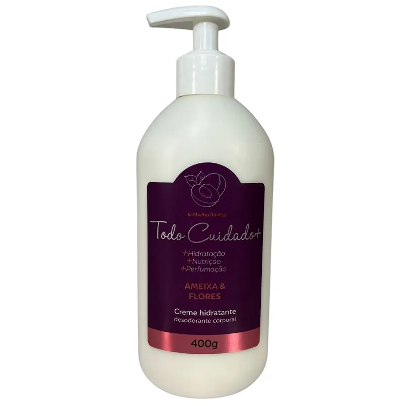 Hidratante Corporal Ameixa E Flores Todo Cuidado Abelha Rainha 400Ml
