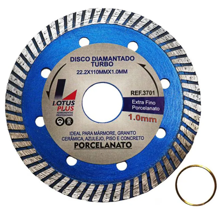 DISCO DIAM ANTADO TURBO PORCELANATO 110x1.0MM PLUS - Cia da Ferramenta