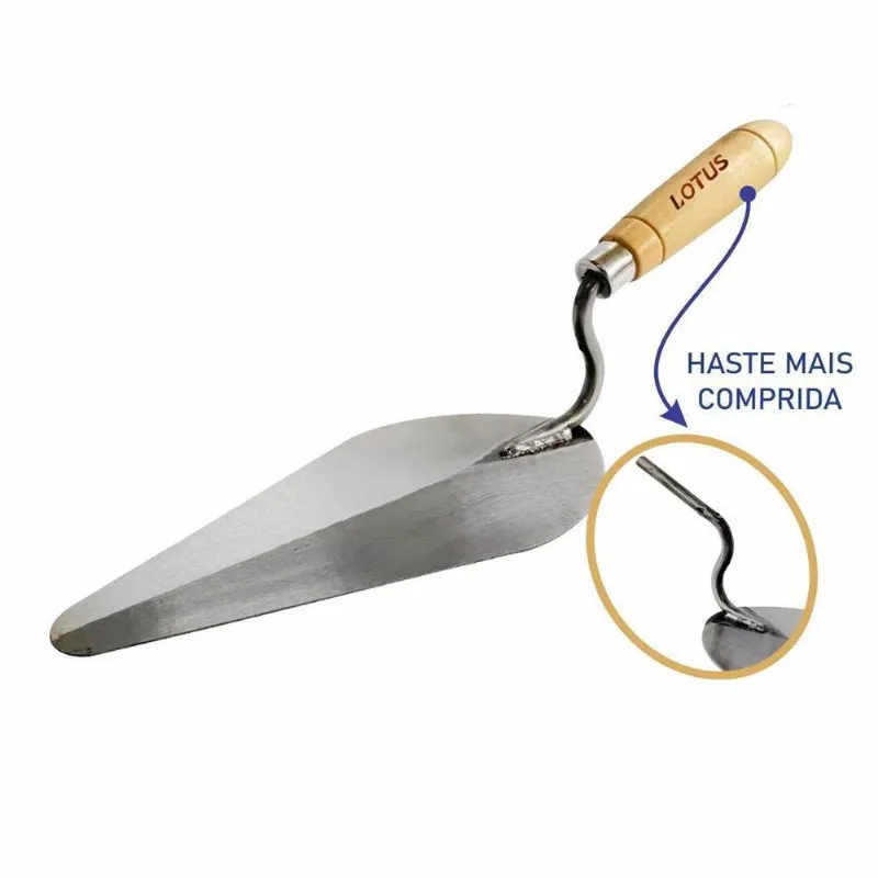 Colher De Pedreiro Canto Redondo 8 Lotus