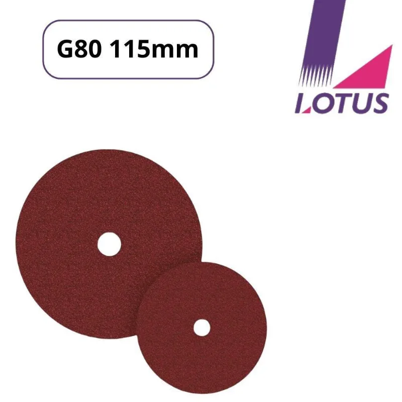 Kit Disco De Lixa Para Madeira E Ferro 115Mm G80 10Pçs Lotus
