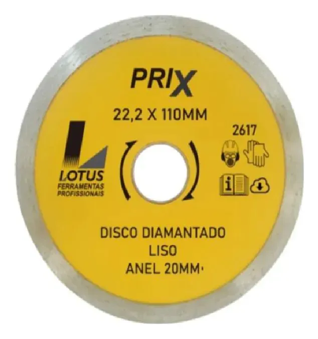 DISCO DIAMANTADO LISO 110MM PRIX LOTUS