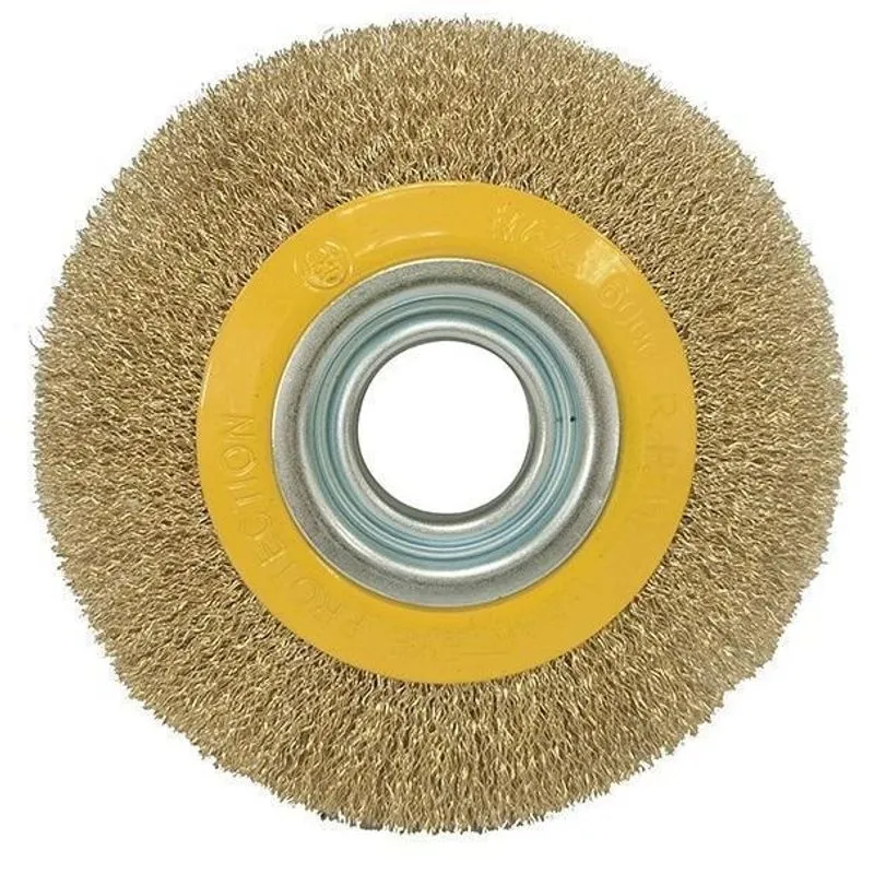 Escova Circular 6x1/2 Filamnentos Ondulado Laton 24/6