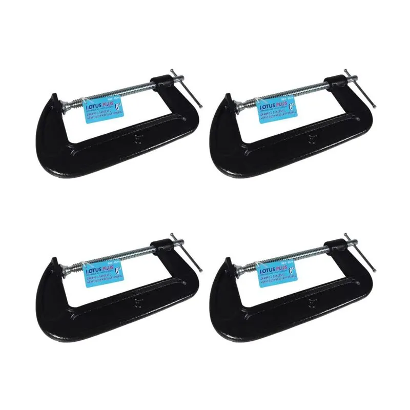 Kit 4 Grampos C Sargento 6 Polegadas Plus Lotus