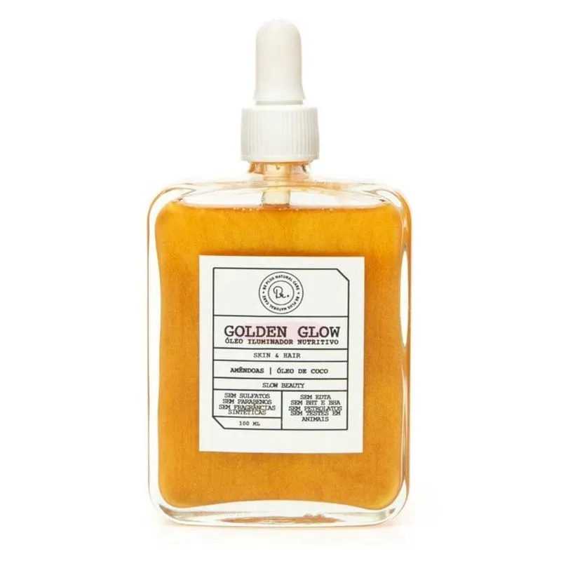 Óleo Iluminador para Cabelos e Corpo Be Plus Natural Care Golden Glow 100ml