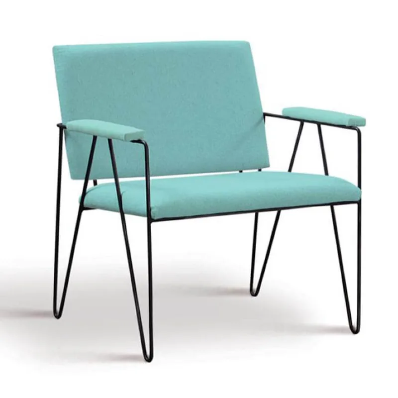 Poltrona Loridane Lona Verde Aço Preto T0051