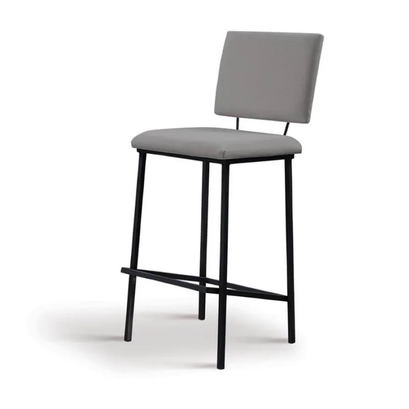 Banqueta Marcele Linho Cinza T1071