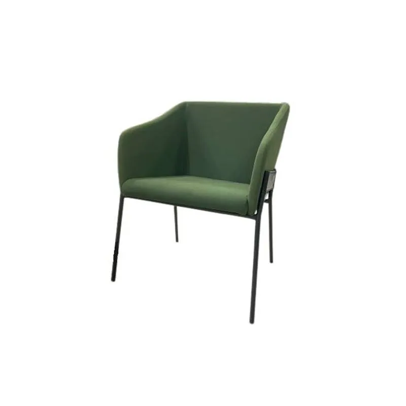 Poltrona Jobim Veludo Verde E Courissimo Preto & Aco Preto - Daf