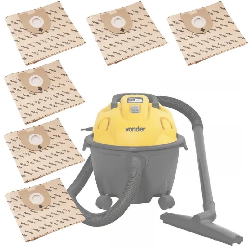 Kit 6 Peças Saco Coletor De Pó Aspirador Pó Apv 1210 Vonder