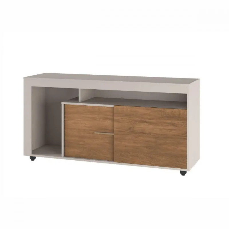 Rack P/Tv Até 43" Lugano Super Off White Imbuia Viero